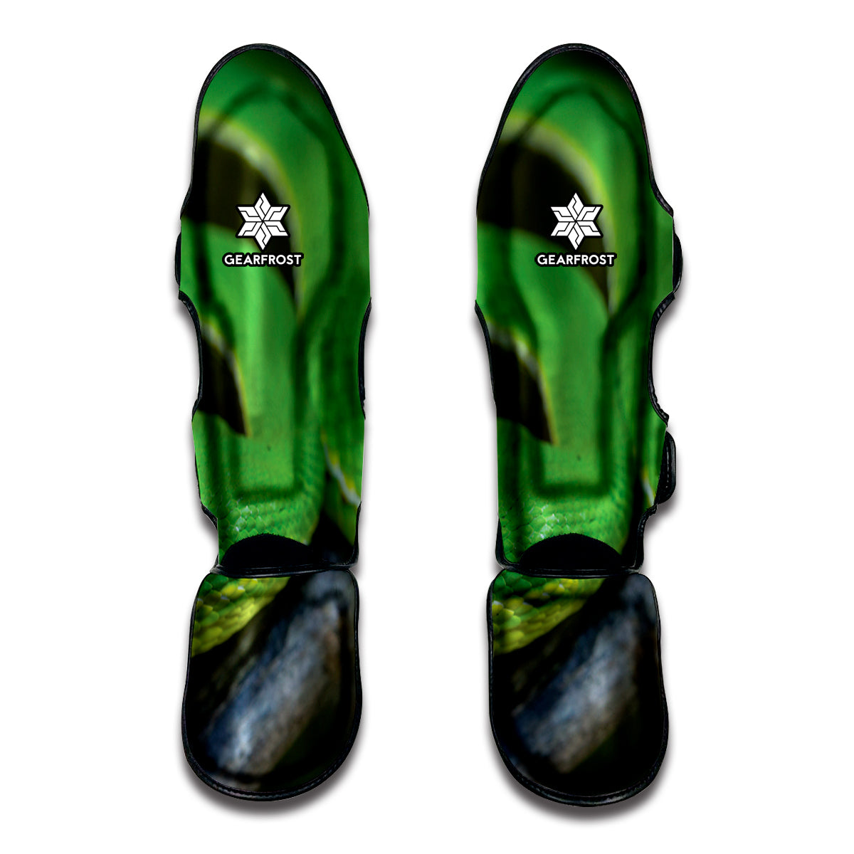 Trimeresurus Albolabris Snake Print Muay Thai Shin Guard