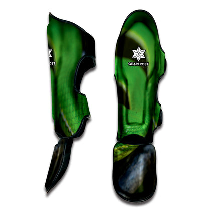 Trimeresurus Albolabris Snake Print Muay Thai Shin Guard