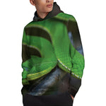 Trimeresurus Albolabris Snake Print Pullover Hoodie
