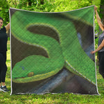 Trimeresurus Albolabris Snake Print Quilt