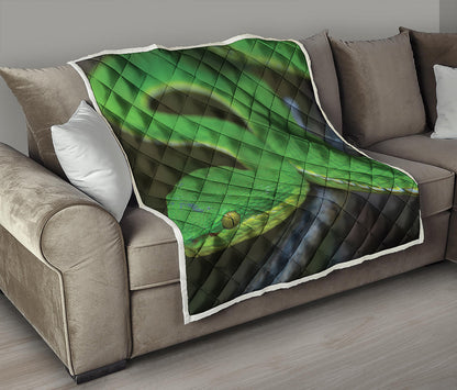Trimeresurus Albolabris Snake Print Quilt
