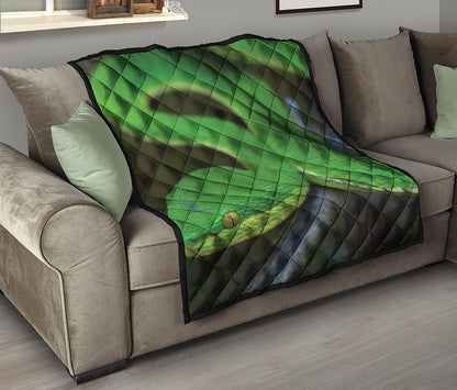 Trimeresurus Albolabris Snake Print Quilt