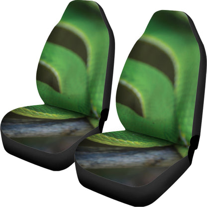 Trimeresurus Albolabris Snake Print Universal Fit Car Seat Covers