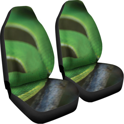Trimeresurus Albolabris Snake Print Universal Fit Car Seat Covers