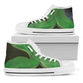Trimeresurus Albolabris Snake Print White High Top Sneakers