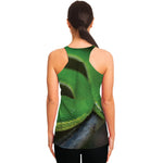 Trimeresurus Albolabris Snake Print Women's Racerback Tank Top