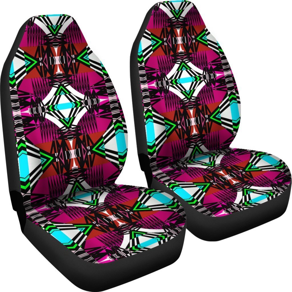 Trippy Aztec Triangle Universal Fit Car Seat Covers GearFrost