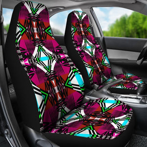 Trippy Aztec Triangle Universal Fit Car Seat Covers GearFrost