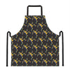 Trippy Dancing Skeleton Pattern Print Apron