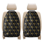Trippy Dancing Skeleton Pattern Print Car Seat Organizers