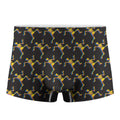 Trippy Dancing Skeleton Pattern Print Men's Boxer Briefs