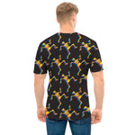 Trippy Dancing Skeleton Pattern Print Men's T-Shirt