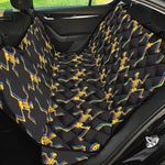 Trippy Dancing Skeleton Pattern Print Pet Car Back Seat Cover