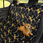 Trippy Dancing Skeleton Pattern Print Pet Car Back Seat Cover