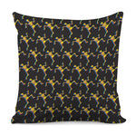 Trippy Dancing Skeleton Pattern Print Pillow Cover