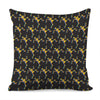 Trippy Dancing Skeleton Pattern Print Pillow Cover