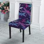 Trippy Dragonfly Pattern Print Dining Chair Slipcover