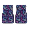 Trippy Dragonfly Pattern Print Front Car Floor Mats