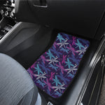 Trippy Dragonfly Pattern Print Front Car Floor Mats