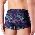 Trippy Dragonfly Pattern Print Men's Boxer Briefs