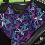 Trippy Dragonfly Pattern Print Pet Car Back Seat Cover