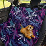 Trippy Dragonfly Pattern Print Pet Car Back Seat Cover