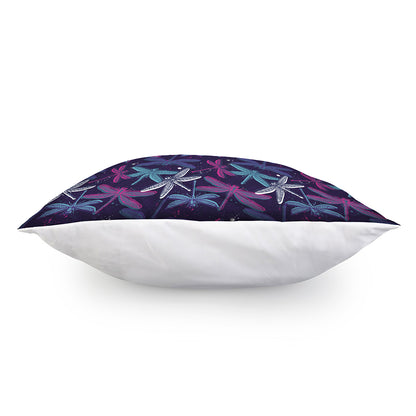 Trippy Dragonfly Pattern Print Pillow Cover