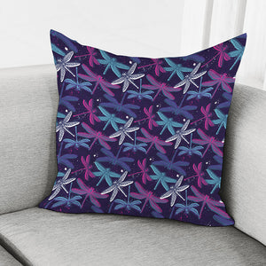 Trippy Dragonfly Pattern Print Pillow Cover