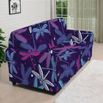 Trippy Dragonfly Pattern Print Sofa Cover