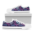 Trippy Dragonfly Pattern Print White Low Top Sneakers