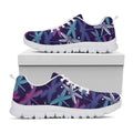 Trippy Dragonfly Pattern Print White Running Shoes
