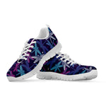 Trippy Dragonfly Pattern Print White Sneakers