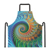 Trippy Fractal Print Apron