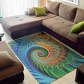 Trippy Fractal Print Floor Mat