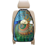 Trippy Fractal Print Car Seat Organizers