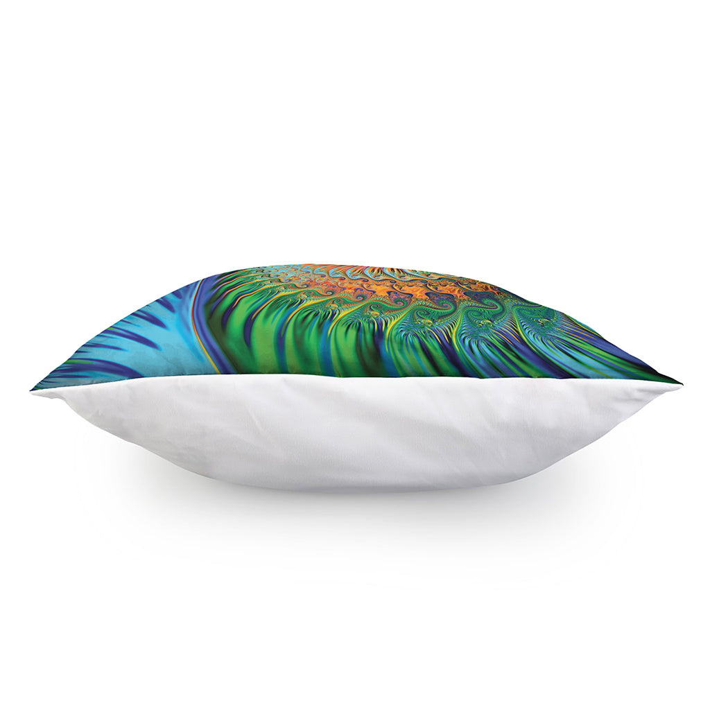 Trippy Fractal Print Pillow Cover