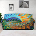 Trippy Fractal Print Sofa Cover
