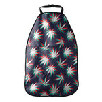 Trippy Hemp Leaves Reggae Pattern Print Car Seat Organizers