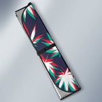 Trippy Hemp Leaves Reggae Pattern Print Car Sun Shade GearFrost