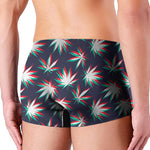 Trippy Hemp Leaves Reggae Pattern Print Men's Boxer Briefs