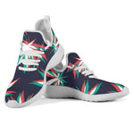 Trippy Hemp Leaves Reggae Pattern Print Mesh Knit Shoes GearFrost