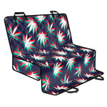 Trippy Hemp Leaves Reggae Pattern Print Pet Car Back Seat Cover