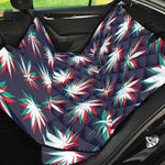 Trippy Hemp Leaves Reggae Pattern Print Pet Car Back Seat Cover