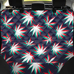 Trippy Hemp Leaves Reggae Pattern Print Pet Car Back Seat Cover