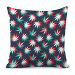 Trippy Hemp Leaves Reggae Pattern Print Pillow Cover