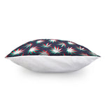 Trippy Hemp Leaves Reggae Pattern Print Pillow Cover