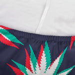 Trippy Hemp Leaves Reggae Pattern Print Sofa Cover