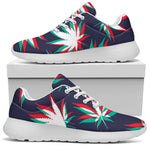 Trippy Hemp Leaves Reggae Pattern Print Sport Shoes GearFrost