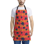 Trippy Palm Tree Pattern Print Apron