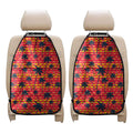 Trippy Palm Tree Pattern Print Car Seat Organizers